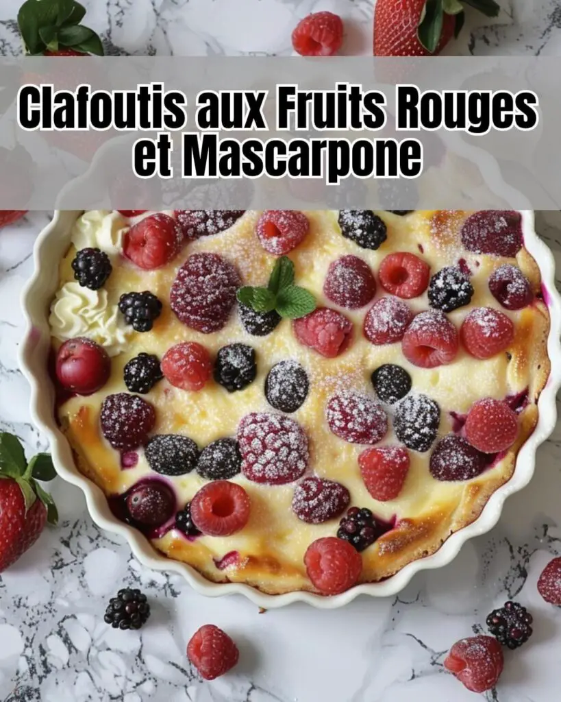 Clafoutis aux Fruits Rouges et Mascarpone