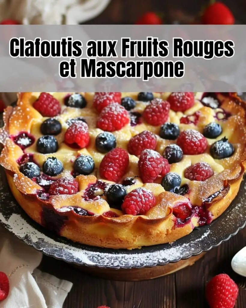 Délice de Clafoutis aux Fruits Rouges et Mascarpone