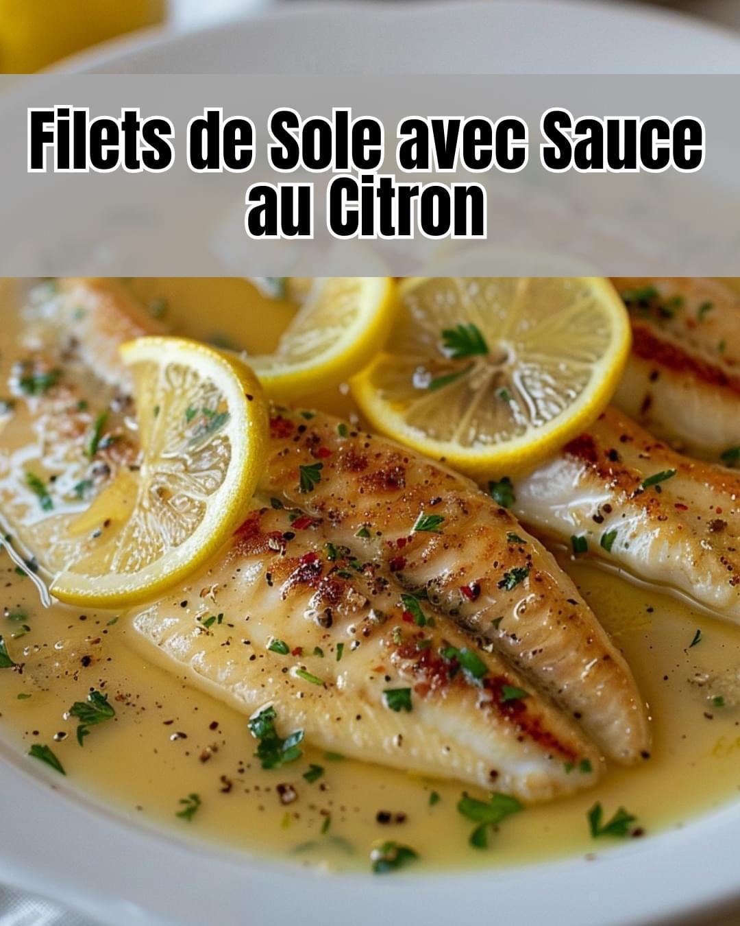 Délice Marin: Filets de Sole avec Sauce au Citron