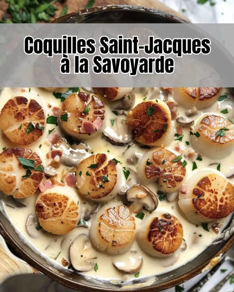 Délicieuses Coquilles Saint-Jacques à la Savoyarde 2 Délicieuses Coquilles Saint-Jacques à la Savoyarde