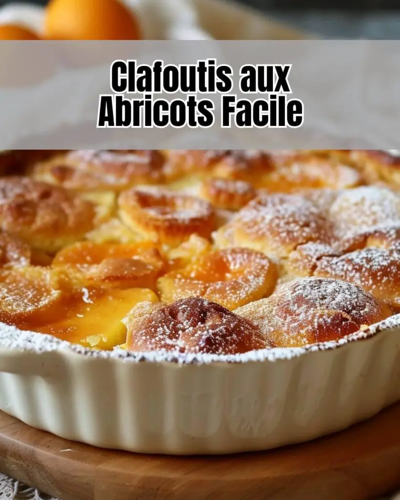 Clafoutis Moelleux aux Abricots : Une Recette Facile et Délicieuse
