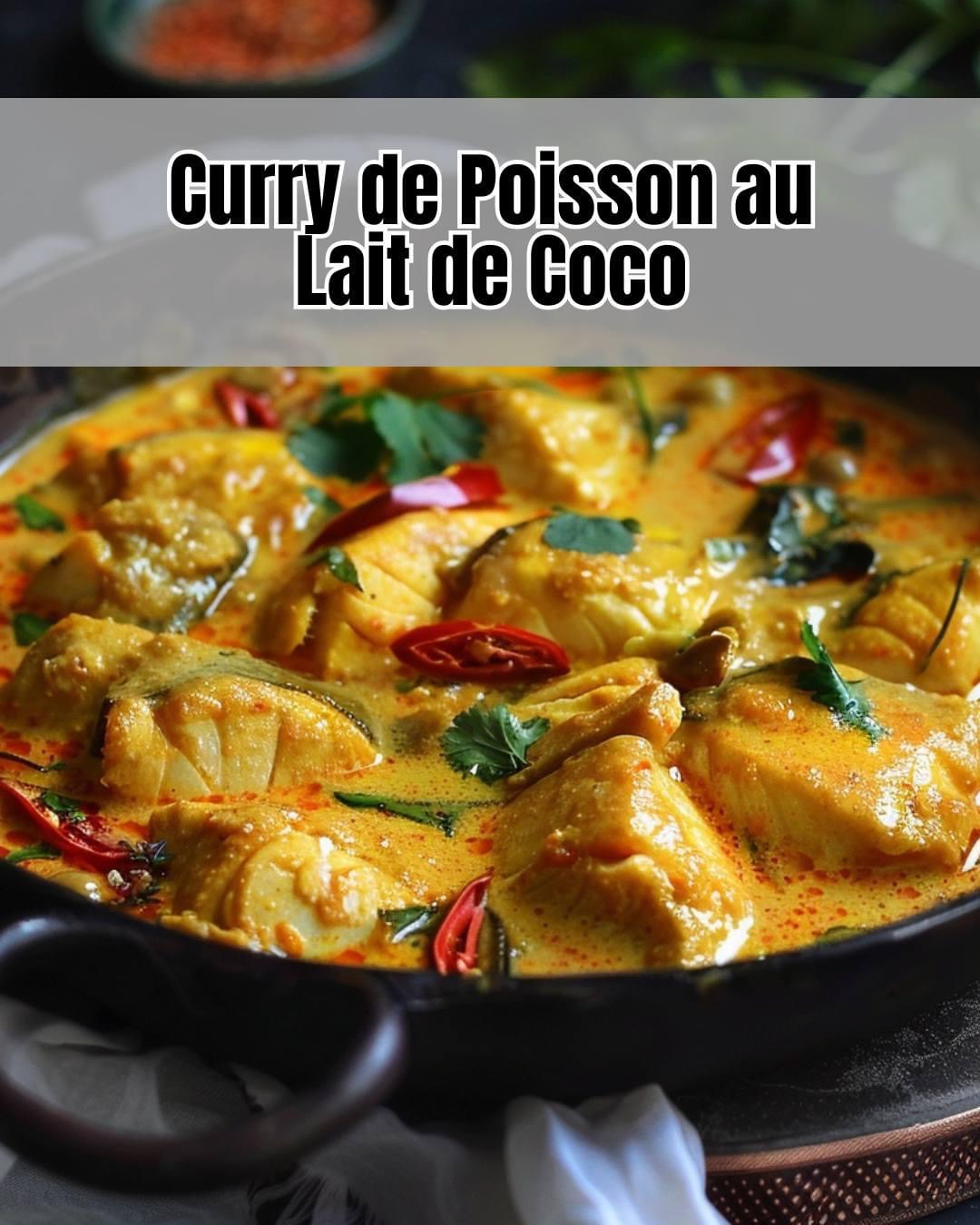 Curry Exotique de Poisson au Lait de Coco