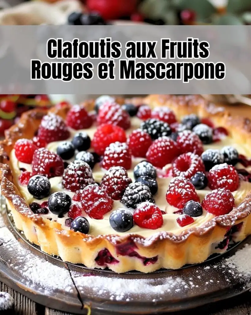 Délice de Clafoutis aux Fruits Rouges et Mascarpone