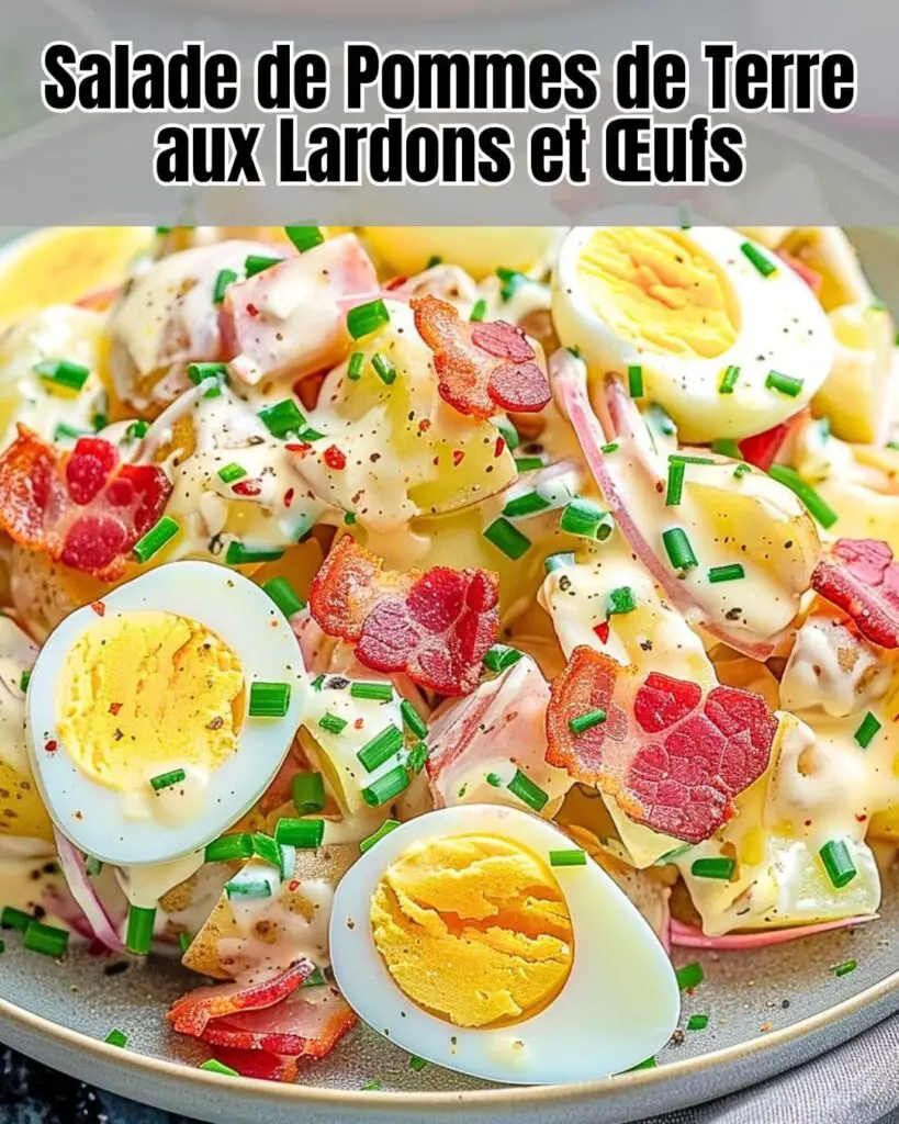 Salade Gourmande de Pommes de Terre aux Lardons et Œufs