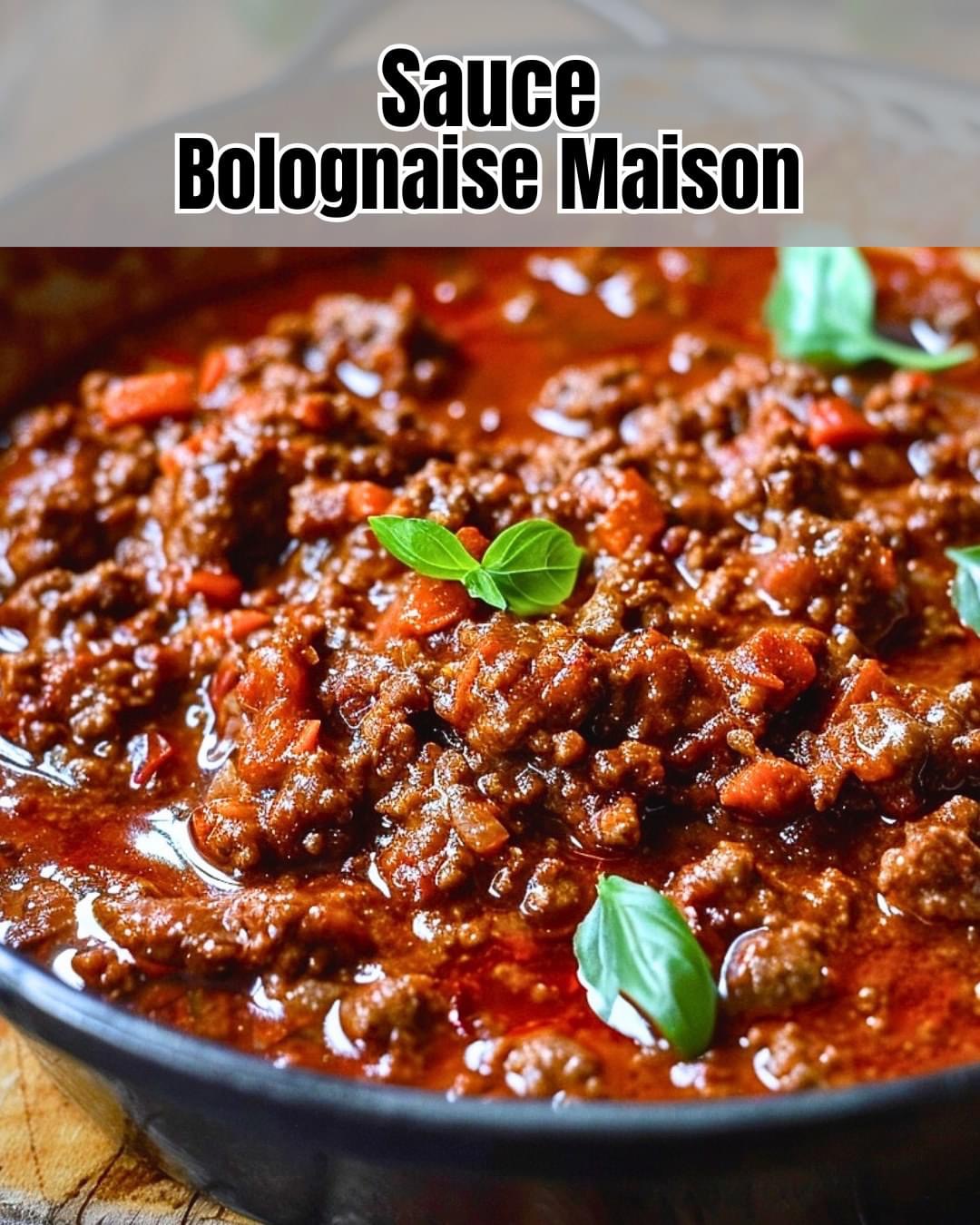 Sauce Bolognaise Maison