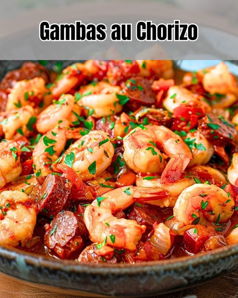 Délice de Gambas et Chorizo