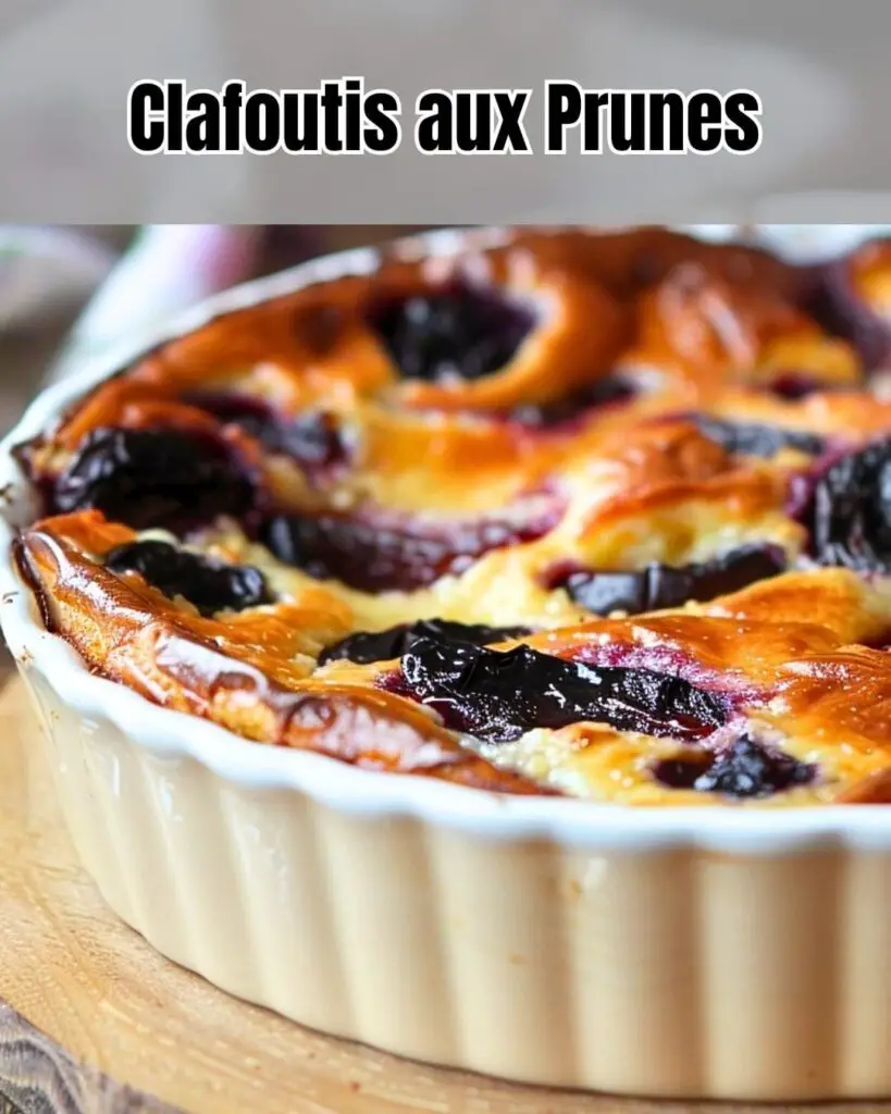 Délicieux Clafoutis aux Prunes Fraîches