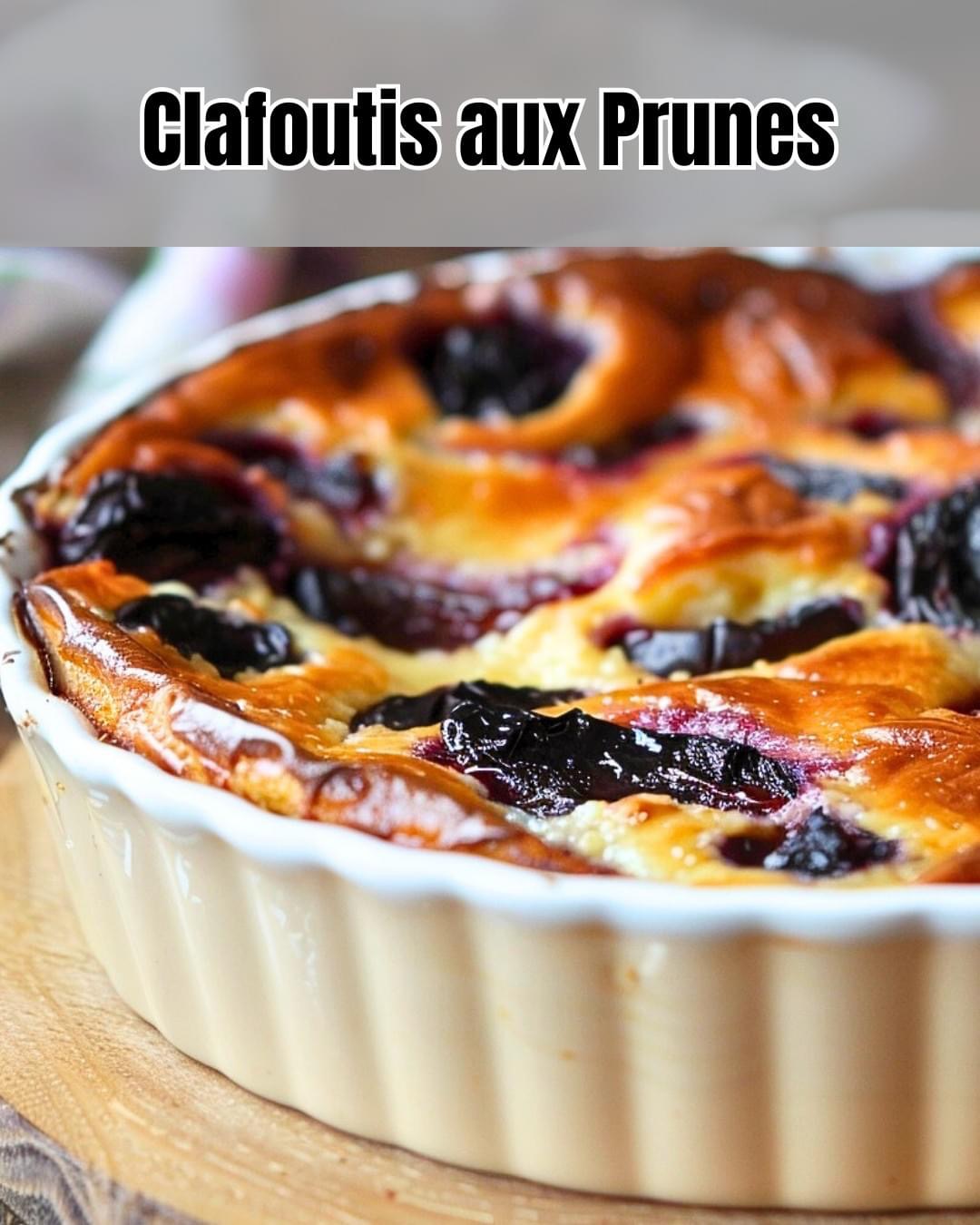 Délicieux Clafoutis aux Prunes Fraîches