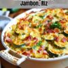Gratin Courgettes, Jambon, Riz