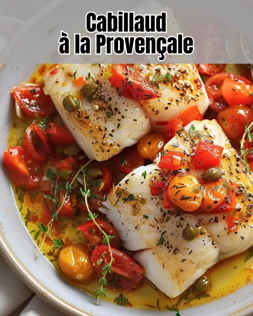 Cabillaud à la Provençale aux Saveurs Méditerranéennes 2 Cabillaud à la Provençale aux Saveurs Méditerranéennes