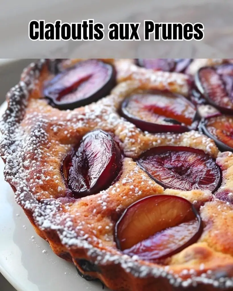 Délicieux Clafoutis aux Prunes Fraîches