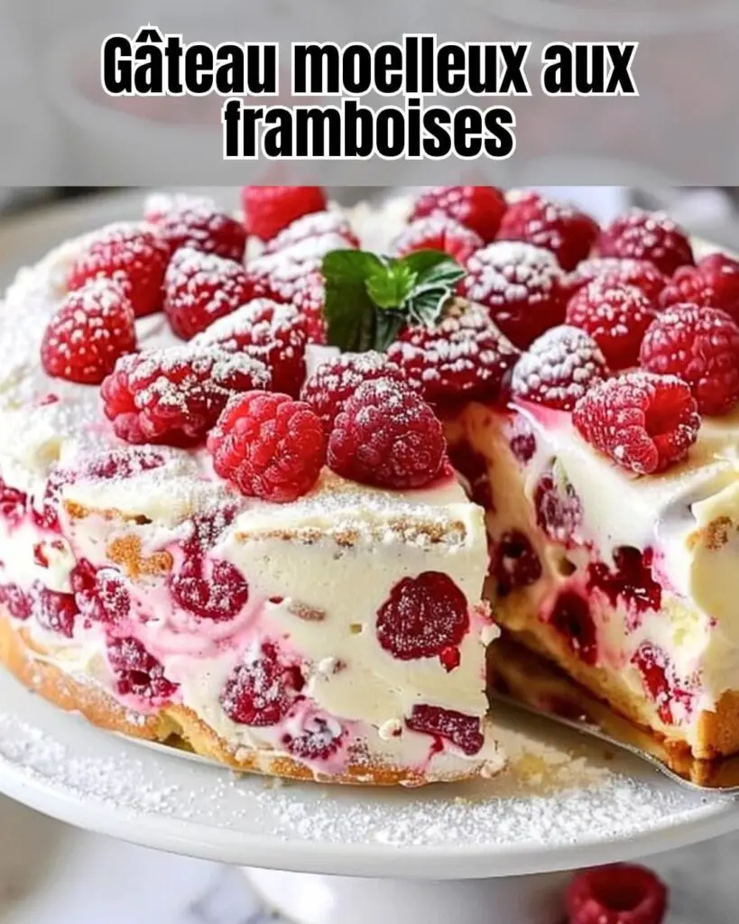 Gâteau Moelleux aux Framboises Fraîches 2 Gâteau Moelleux aux Framboises Fraîches