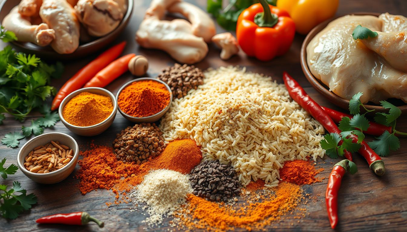 Riz poulet curry