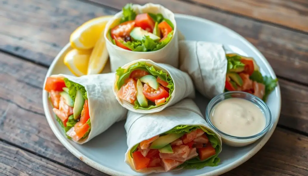 Wraps au saumon fumé