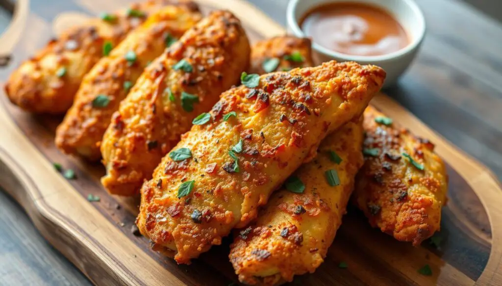 aiguillettes de poulet cuites au four