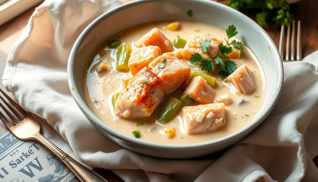 blanquette de saumon aux poireaux