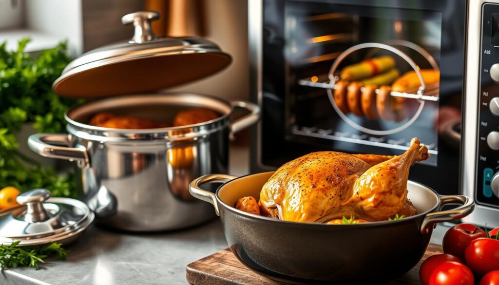 cocotte et rôtissoire