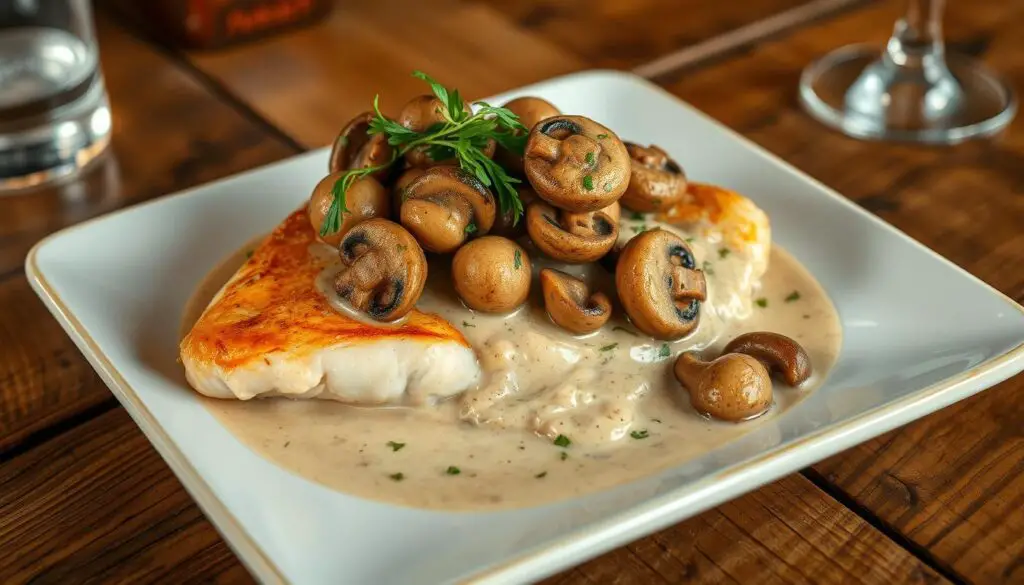 filet de poulet aux champignons
