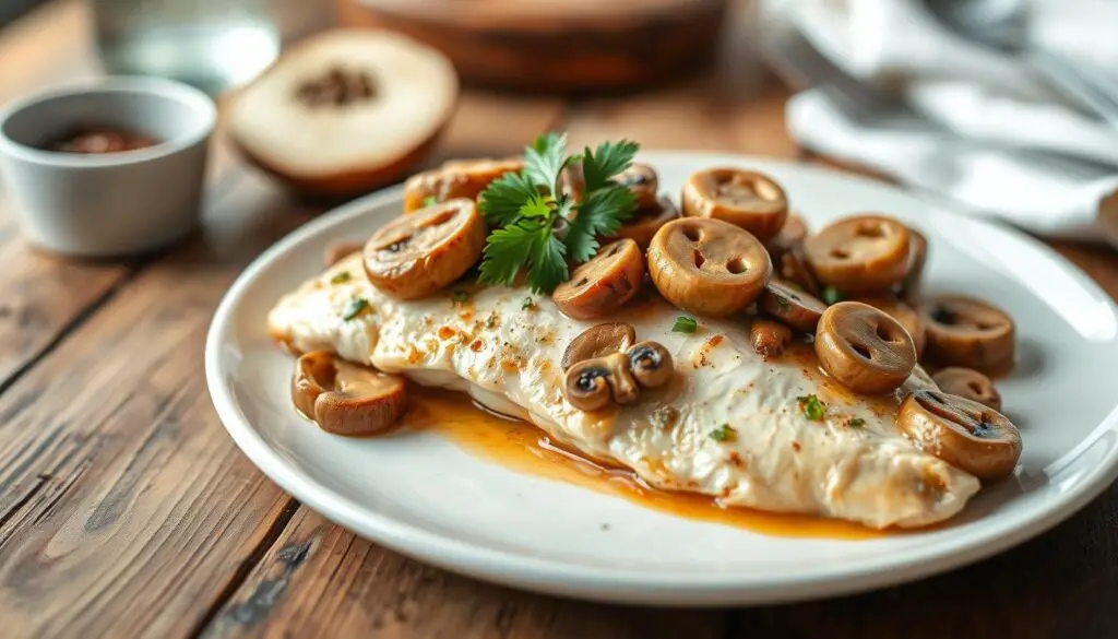 poulet aux champignons