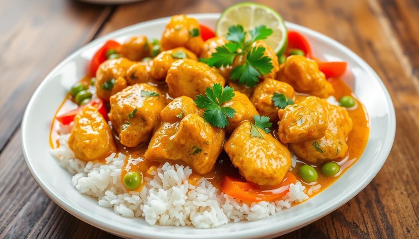 Poulet Curry Riz Cookeonull