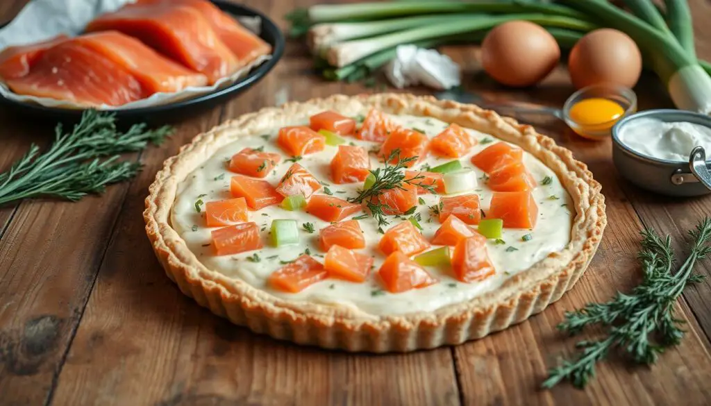 tarte saumon poireaux