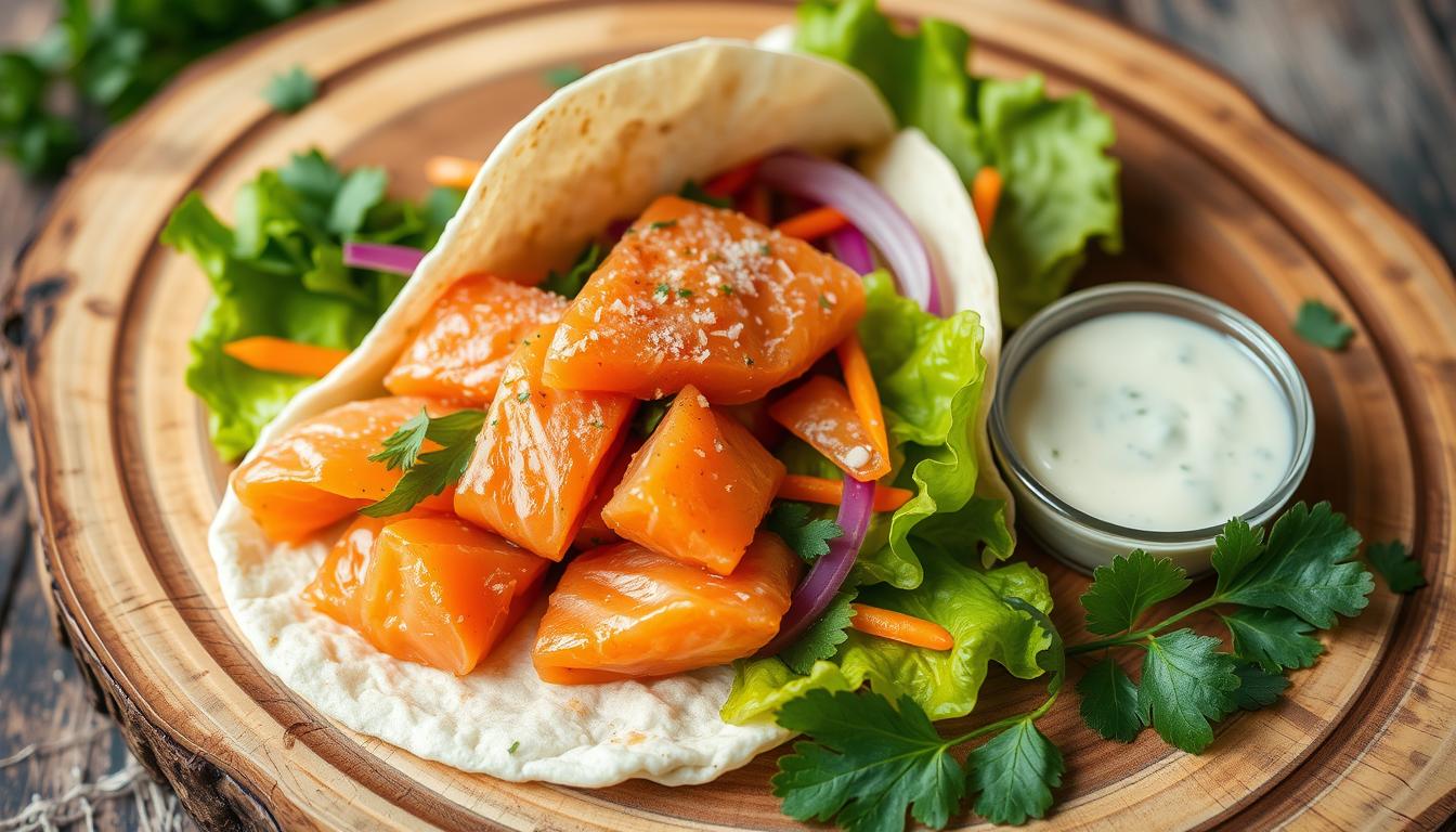 wraps au saumon