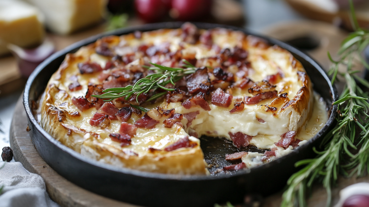 Feuilleté au Camembert et Lardons