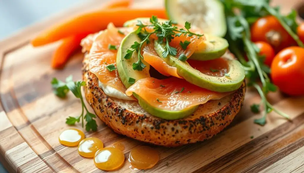 bagel saumon avocat