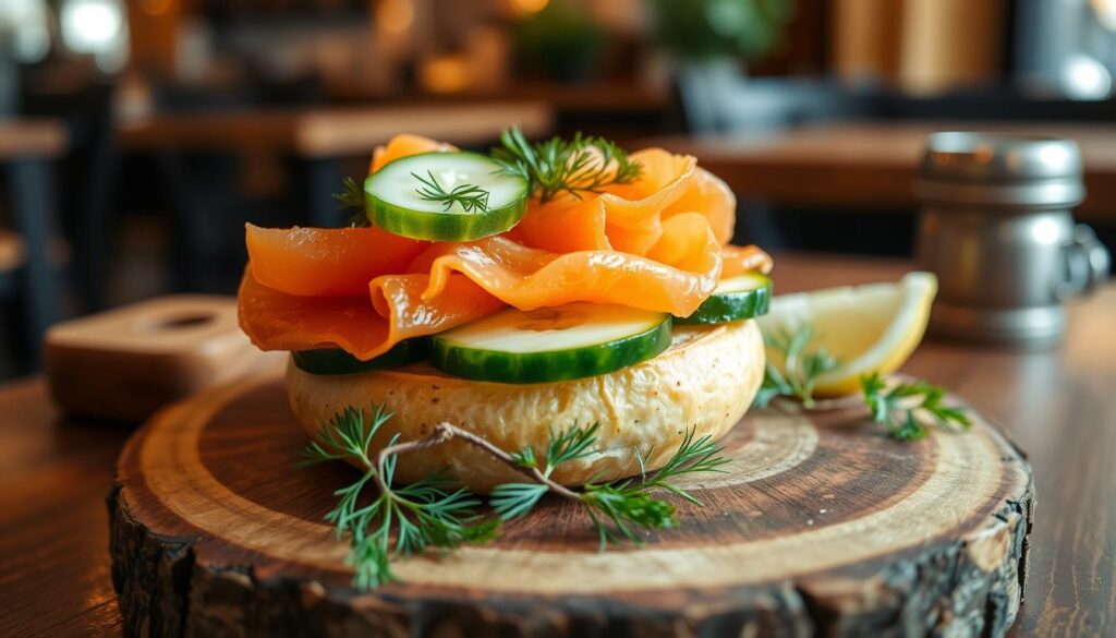 bagel saumon concombre bagel saumon concombre