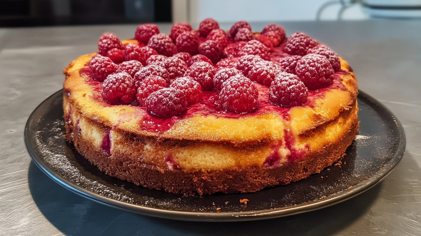 cheesecake aux framboises