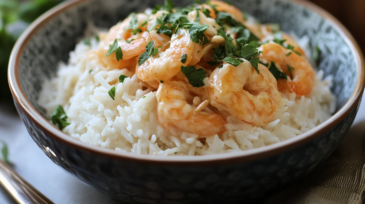 crevette lait de coco riz