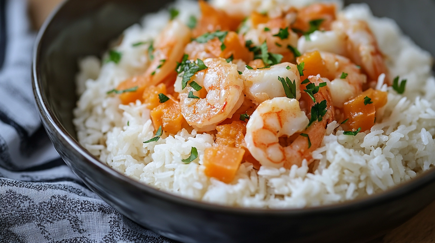 crevette lait de coco riz