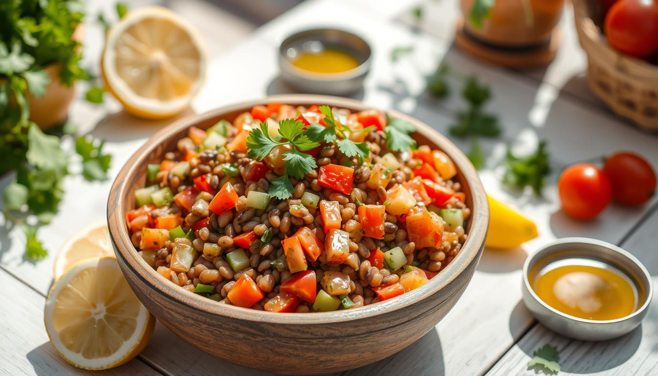 recettes salade de lentilles froides