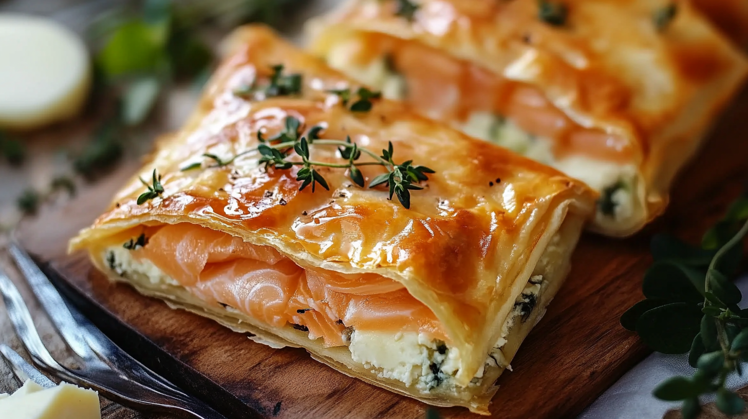 Feuilletés au Saumon et Fromage