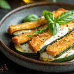 Bâtonnets de Courgettes à la Mozzarella et Basilic