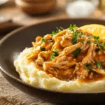 Sauce au poulet effiloché et à la purée de pommes de terre 7 Sauce au poulet effiloché et à la purée de pommes de terre