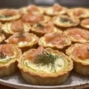 Mini quiches aux poireaux et saumon fumé sans pâte