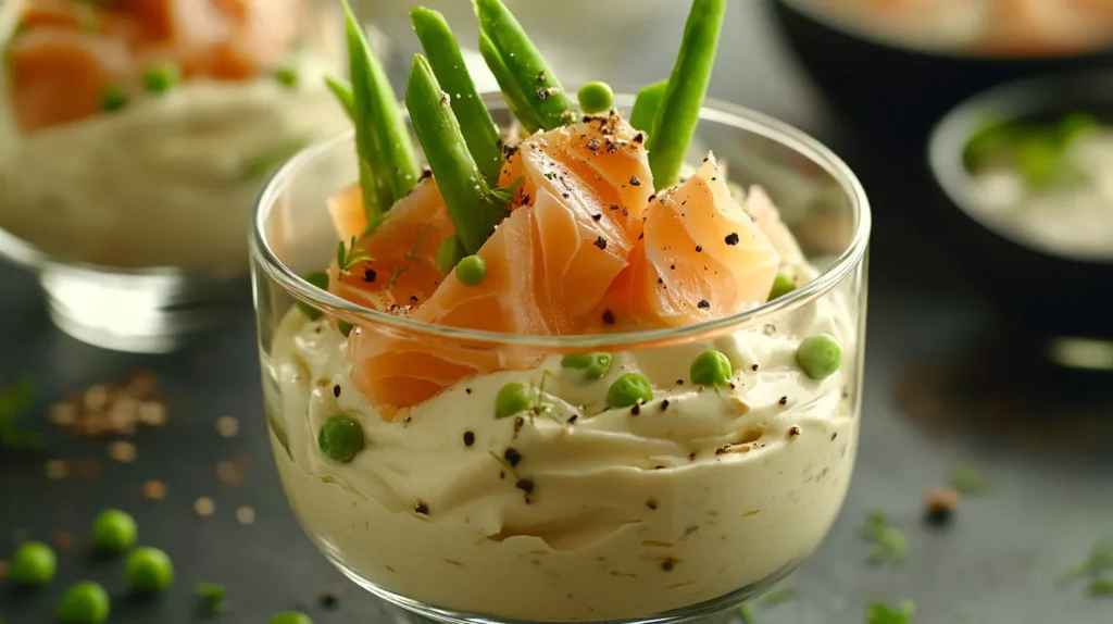 Mousse d'Asperges au Saumon Fumé