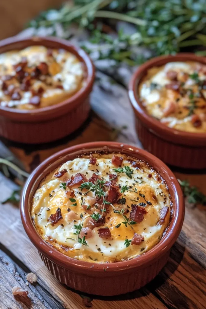 Comment préparer des Œufs Cocotte au Chèvre et aux Lardons en 20 minutes 6 Œufs Cocotte au Chèvre et aux Lardons