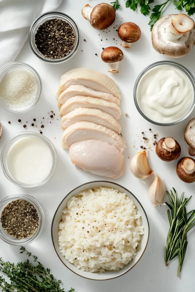 Risotto Poulet Champignon