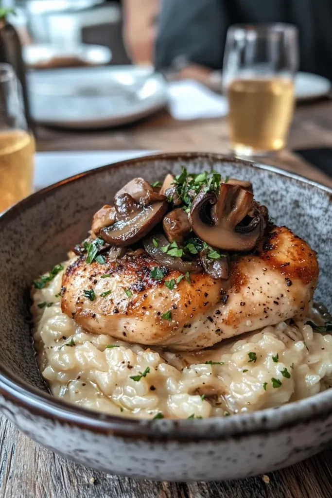 Risotto Poulet Champignon