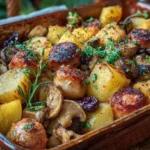 Recette Saucisses Champignons Pommes de Terre au Four