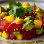 Tartare de saumon exotique