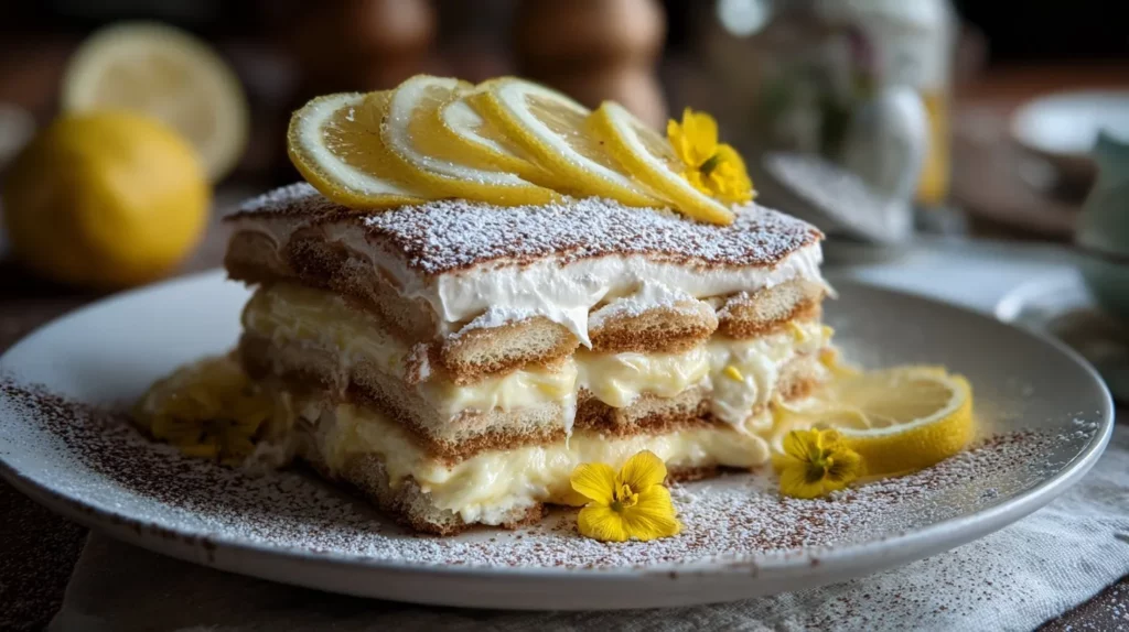 Tiramisu au citron et limoncello