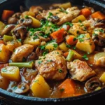 mijote de poulet aux legumes