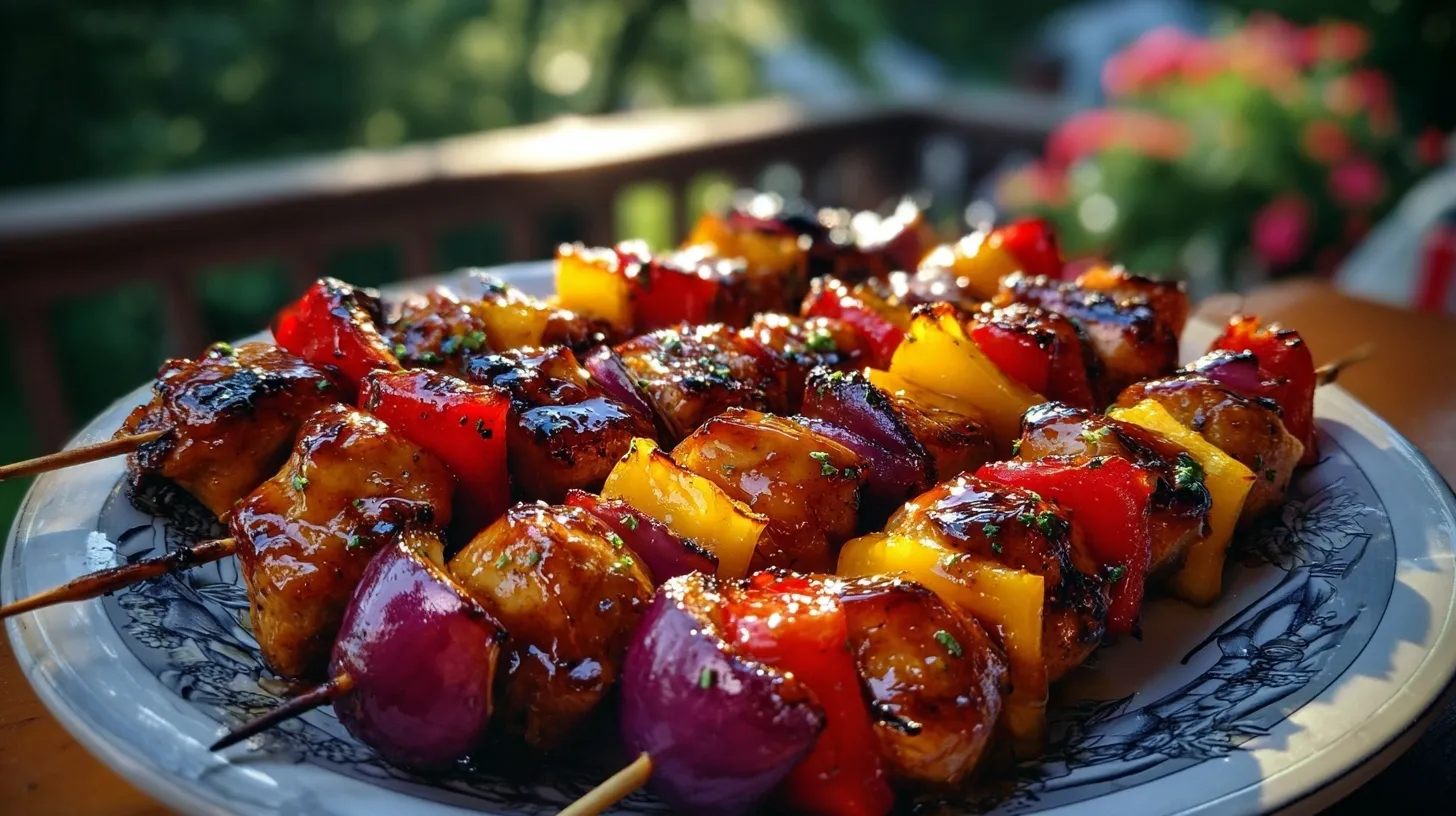 Brochettes de Poulet Mariné au Miel et Ail