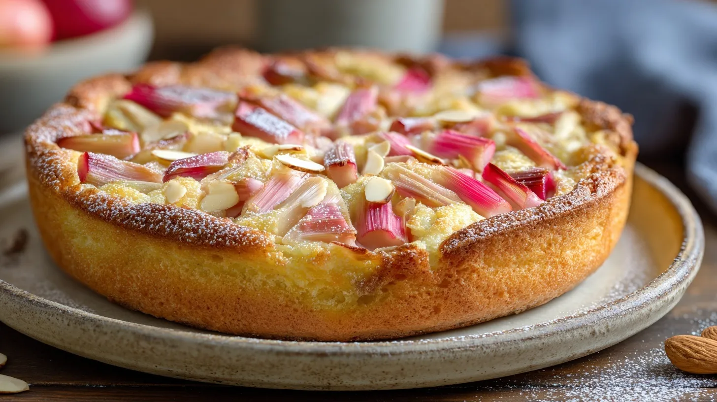 Clafoutis Fondant à la Rhubarbe