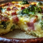 Clafoutis au Brocoli et au Jambon