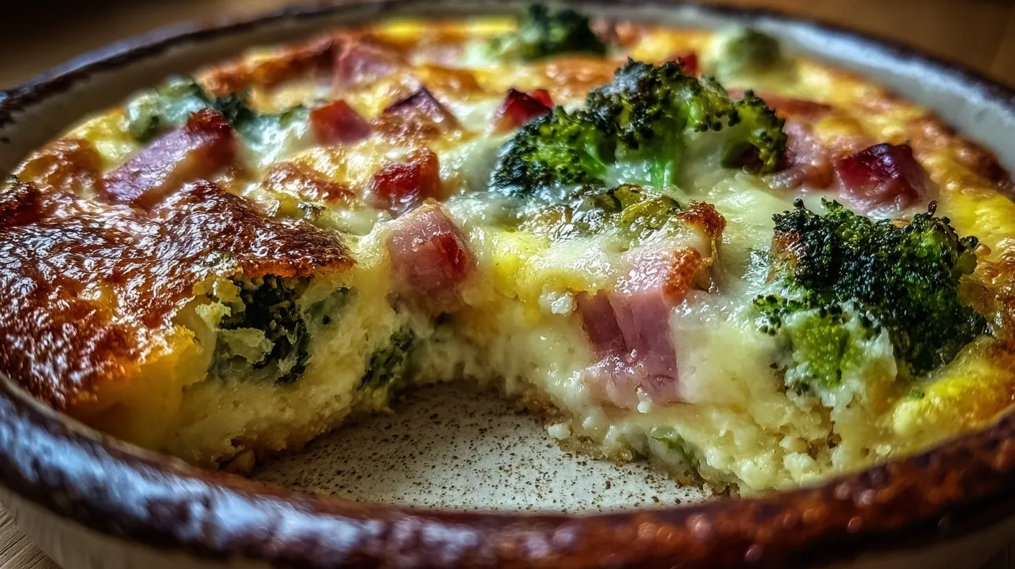 Clafoutis au Brocoli et au Jambon