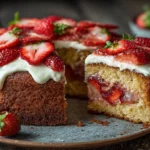Gâteau au Yaourt aux Fraises